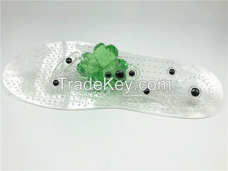 Manufacture OEM Breathable Magnetic Acupuncture Massage Clean Shoe Insole