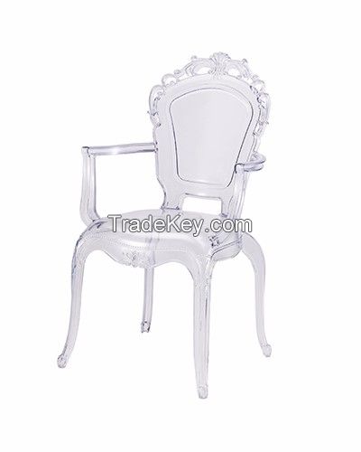Ghost Chair Devil Nordic Dining Chair Net Red ins Household Plastic Crystal stool Acrylic transparent makeup chair