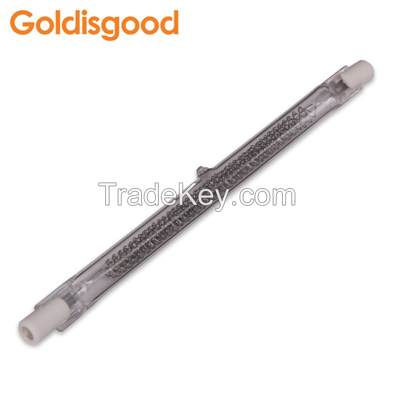 High quality halogen heating lamp  pipe 500w short wave heating tube