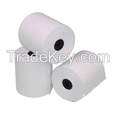 100% Pure Wood Thermal Paper POS Machine Usage Thermal Paper Roll 80*80 Cash Register Paper Rolls BPA Free ATM Roll