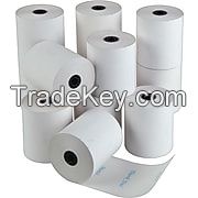 2019 Wholesale price 75mm plain thermal paper roll bank check paper 55gsm atm roll china paper manufacturer