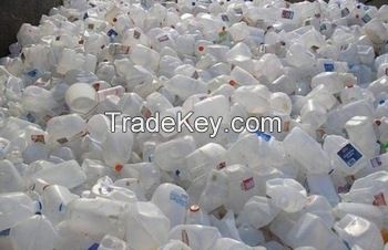 HDPE MILK BOTTLE SCRAPS IN BALES FOR SALE 