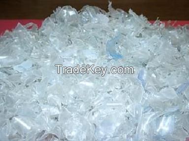 Hot Washed 100% Clear Pet Bottle Scrap Pet Flakes