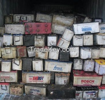 100% Best quality Used Scrap Battery, Drained Lead Acid Battery Scrap