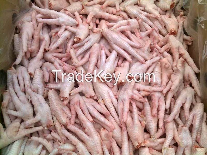 Halal Clean Grade A Processed Chicken Feet / Processed Frozen Chicken Paws Thailand 