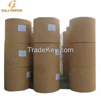 Wood Pulp Pulp Material and Anti-Curl Feature Kraft liner paper roll from Thailand 