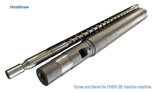 Screw And Barrel For Chen De Injection Moldin Machine