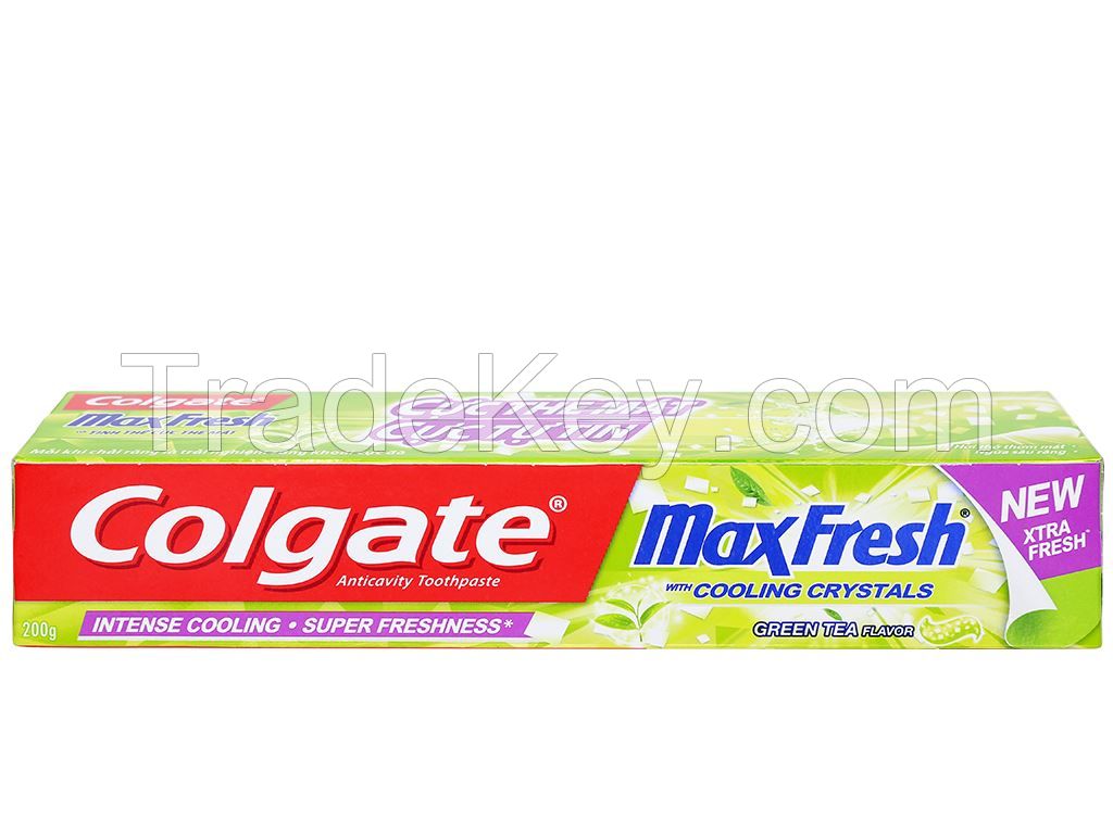 Col-gate Maxfresh toothpaste Green tea flavor 180g