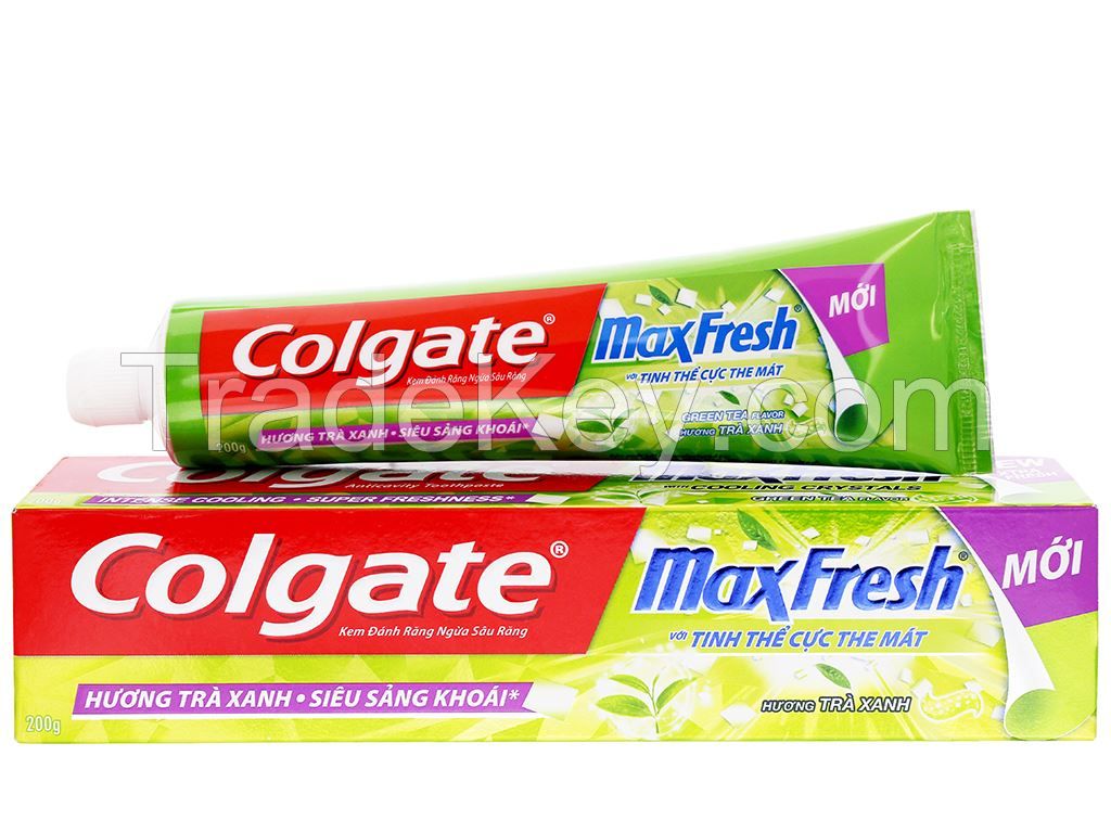 Col-gate Maxfresh toothpaste Green tea flavor 180g