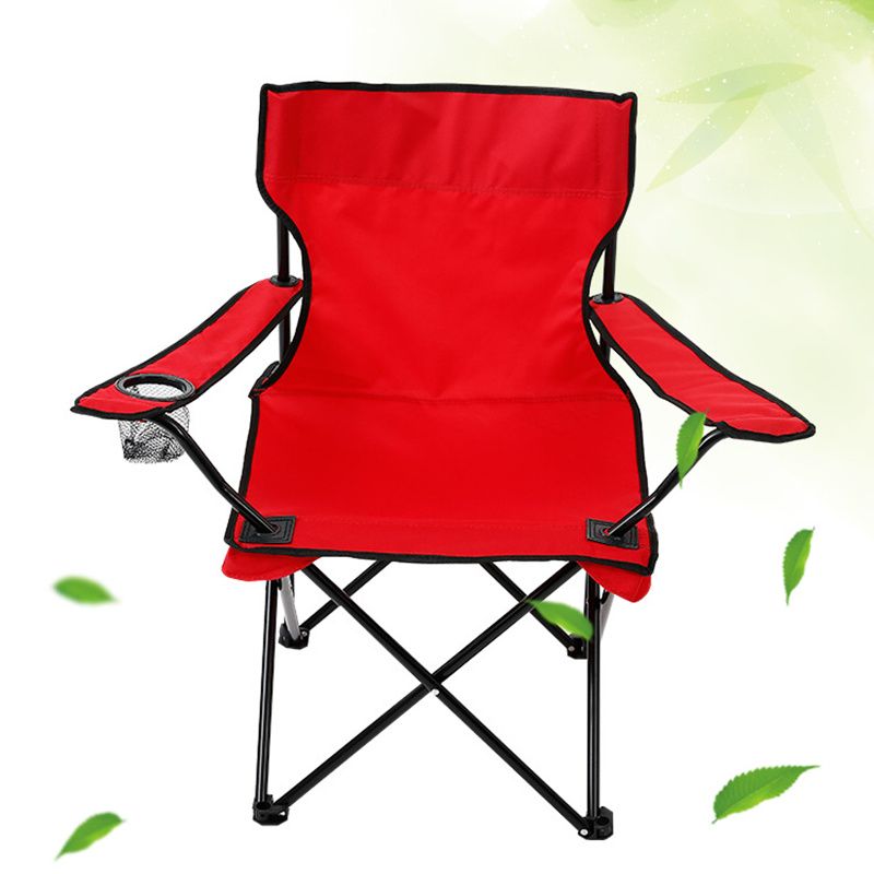 fishing camping folding beach chair with arm cup holder