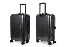 22" 28" Self-Weighing Luggage Intelligent Weighing Suitcase Black