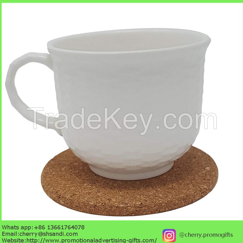 Custom logo printing cheap promotional price wholesale cork coasters