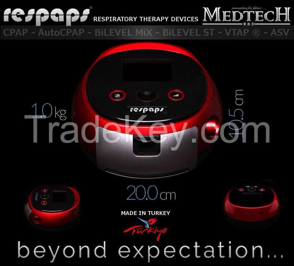 Respaps VTAPÂ® (Avaps) BiPAP VENTILATOR  35mbar with Embedded Humidifier
