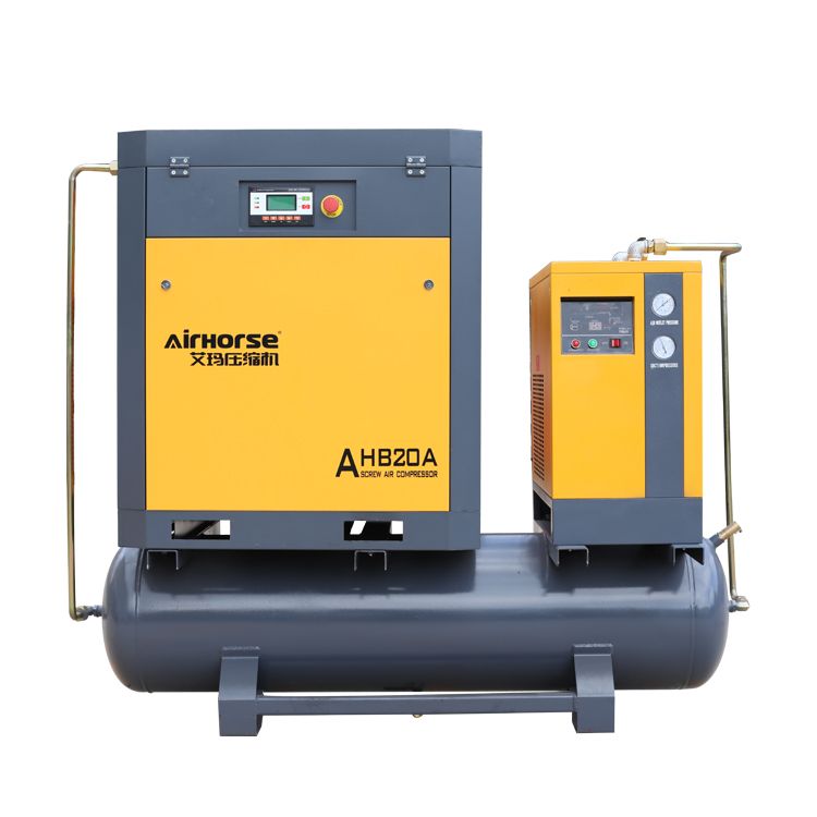 Airhorse 11kw/15hp Screw air compressor with air tank and dryer 