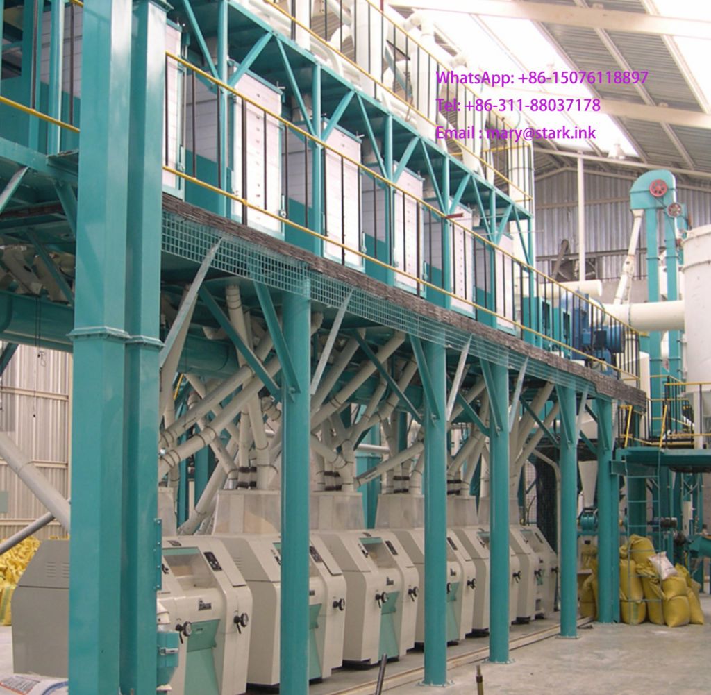 Automatic PLC control wheat maize Flour Mill Plant