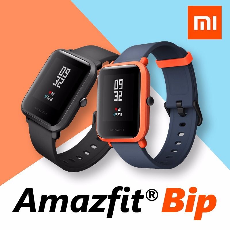 Amazfit Bip Smartwatch by Huami with All-Day Heart Rate and Activity Tracking, Sleep Monitoring, GPS, Ultra-Long Battery Life, Bluetooth