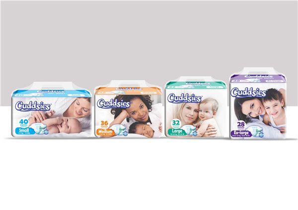Various sizes Fast absorptionÂ Baby Diapers Cuddsies Series