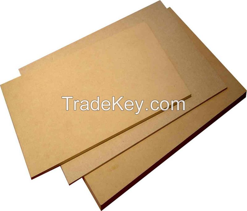 China 1220*2440mm Plain HDF /MDF/ 830kg-880/M3 HDF