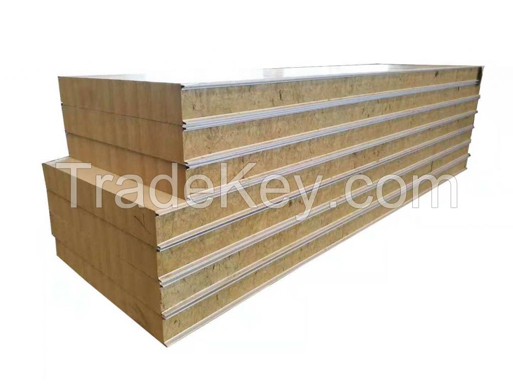 rock wool and PUR PIR sandwich panel of heat insulation