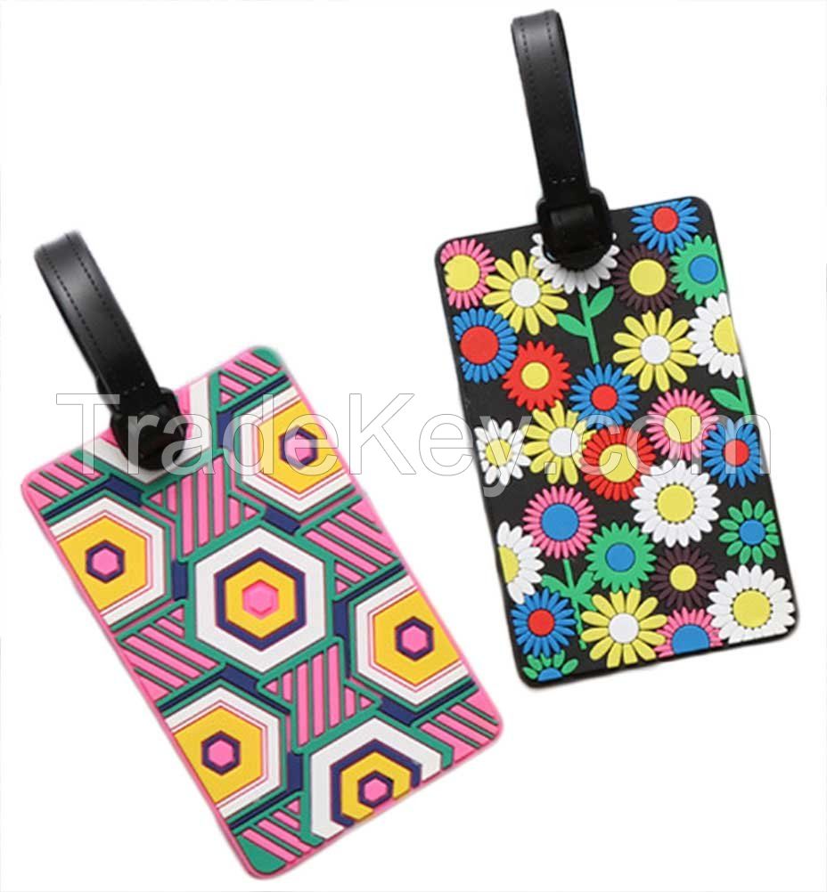 Wholesale Personalised Print Design Promotional Gifts PVC Luggage Tag