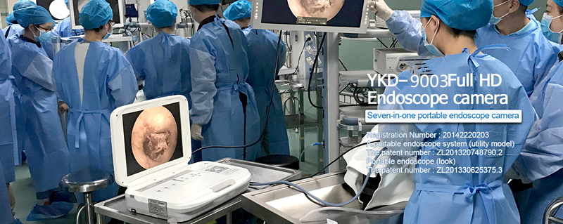 YKD-9003A1 Portable medical endoscope for ENT with cold light LED source 35W