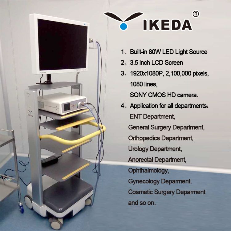 YKD-9001A2 Portable medical endoscope for ENT with cold light LED source 35W