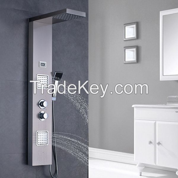 Modern Style Bathroom 304 Stainless Steel Shower Panel Shower Column