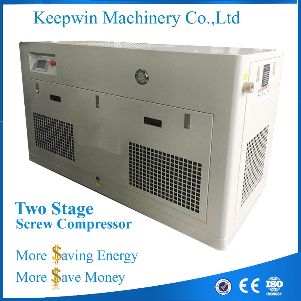 Integrated Screw Air Compressor 500L air tank Refrigerated Air Dryer Filters