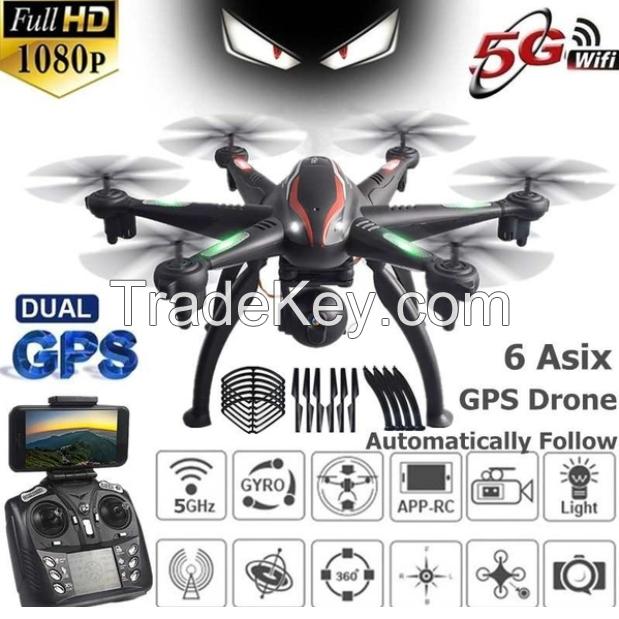 6 Axis Drone 1020p Dual GPS 2.5ghz
