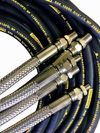 fuel hose, DIN EN 854 SAE 100 R6, oil return hose, push-on hose