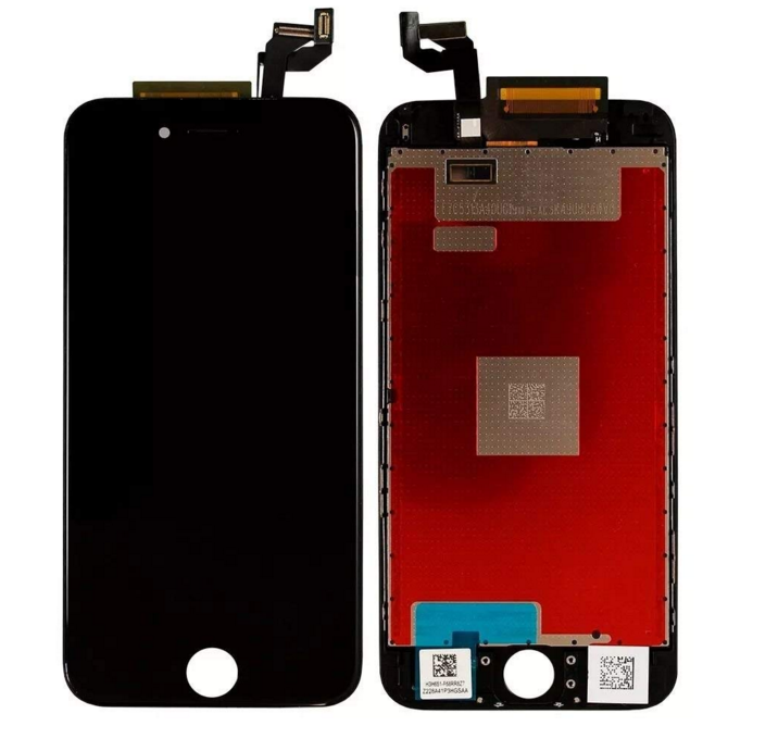 Black LCD screen with digitizer assembly replacement for iPhone 6S 