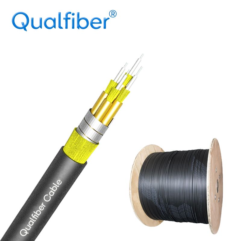 4 core sub-unit Spiral Steel tube Fiber optic cable