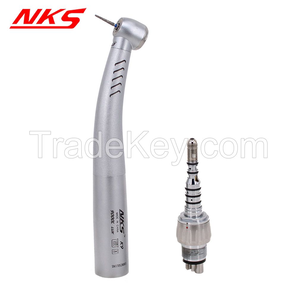 Standard push button fiber optic handpiece with quick coupling fit Kavo multiflex