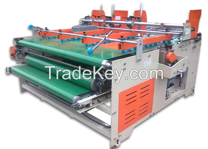 Corrugated Paperboard Pressure Folder Gluer Machine Semi Automatic Grade