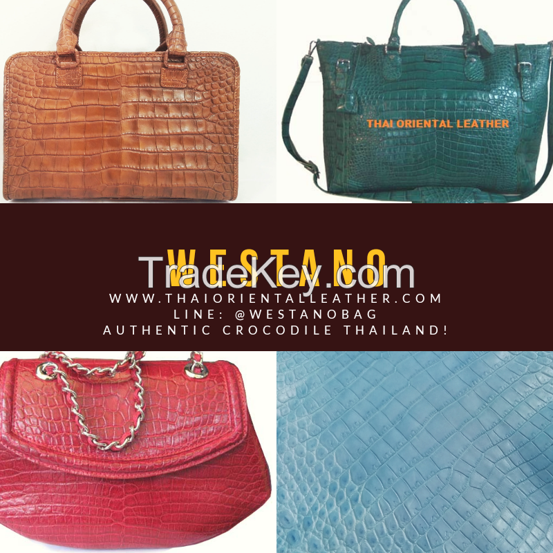 Genuine Alligator/Crocodile Leather Handbags/Shoulder Bag Crocodile Skins Bangkok