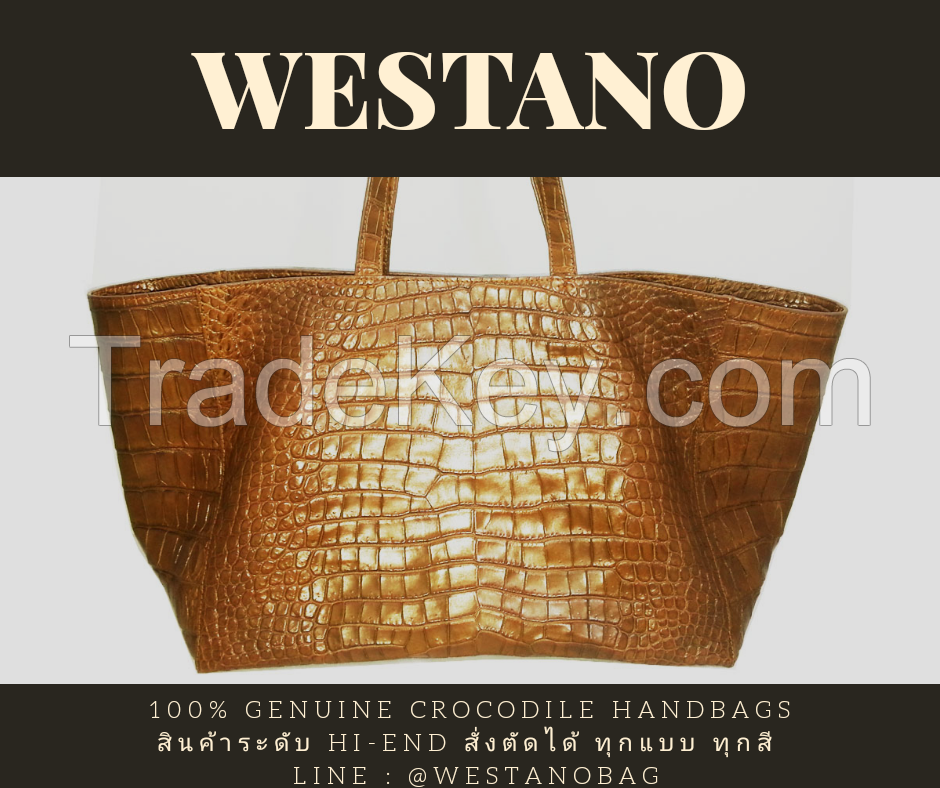 Genuine Alligator/Crocodile Leather Handbags/Shoulder Bag Crocodile Skins Bangkok