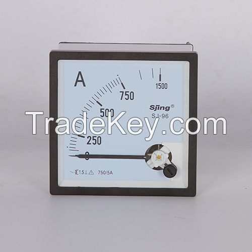 Analog display electrical measuring ammeter voltmeter 96*96mm