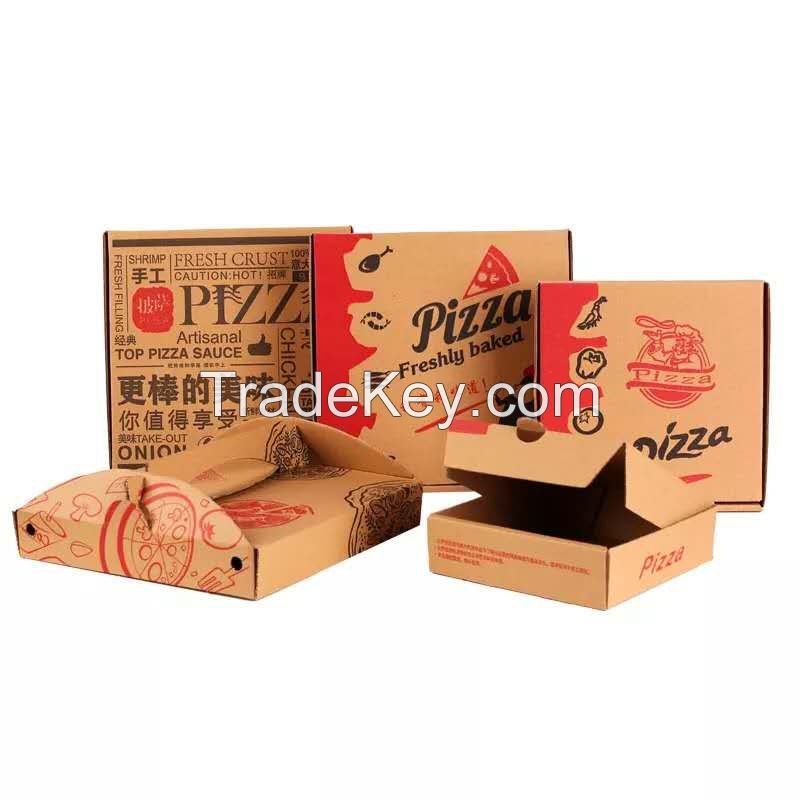 Chinese supply Custom Logo Low Cost Pizza packaging Box custom printed