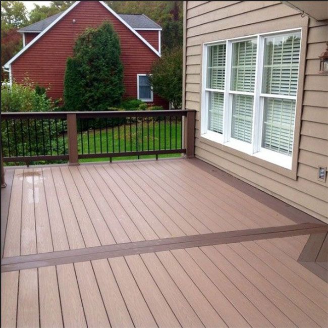 Waterproof Anti-UV Wood Composite Decking Outdoor