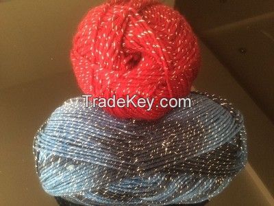 Double knitting lurex yarn