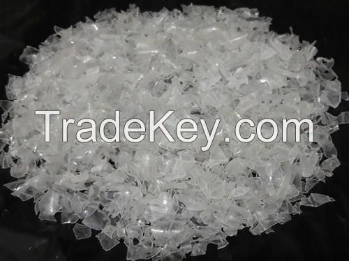 PET Bottle Grade Hot Washed Clear White Flakes