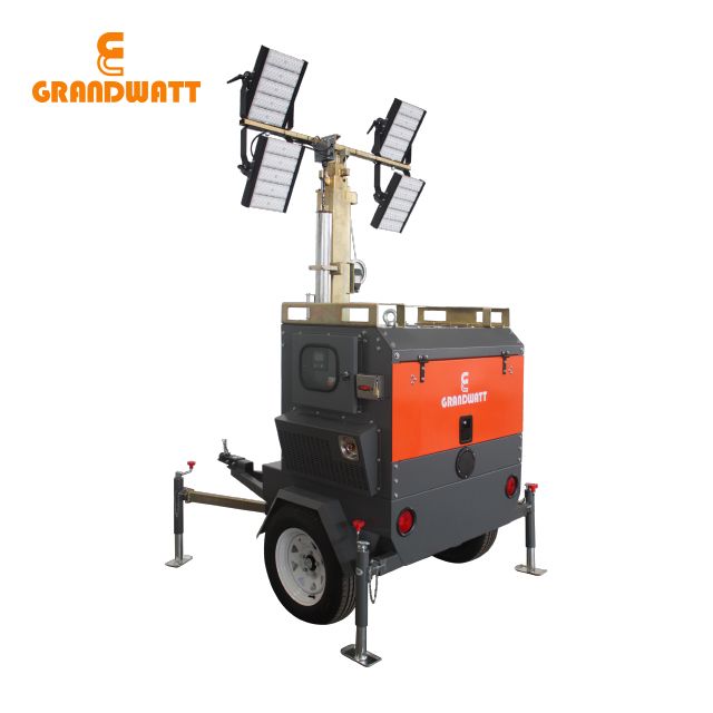 Best Seller! 7 M Mobile Diesel Light Tower For Construction, Mining And Rescue