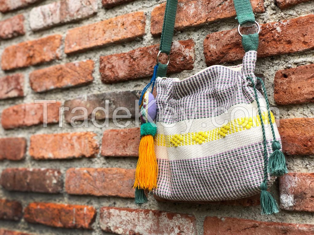 Handmade cotton shoulder bags