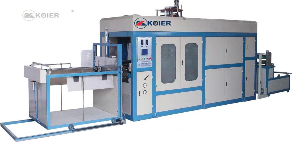 Koier Disposable Food Pack Tray Automatic Plastic Vacuum Forming Machine