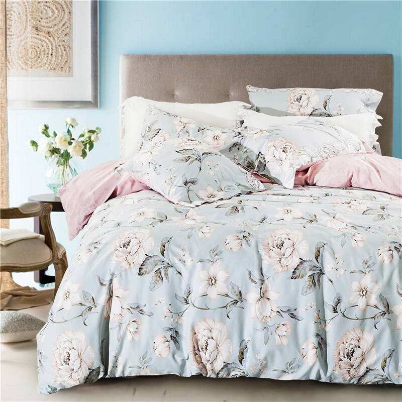 2018 special design smooth textile printed bedsheets cotton fabric