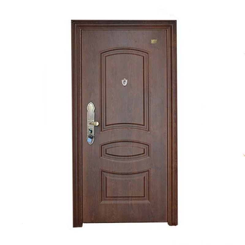Powder coating or heat transf steel security door made in China