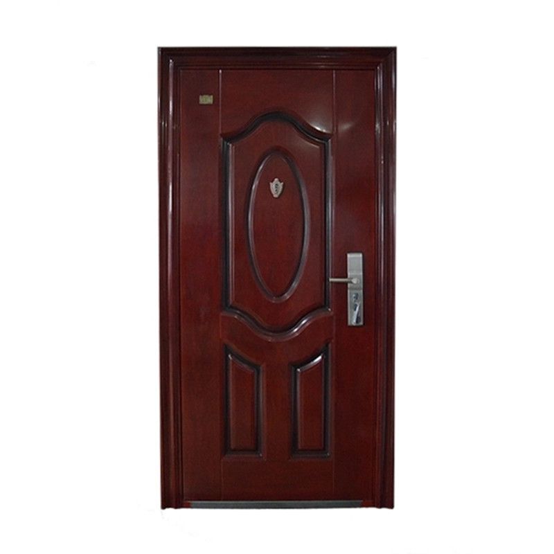 Powder coating or heat transf steel security door made in China