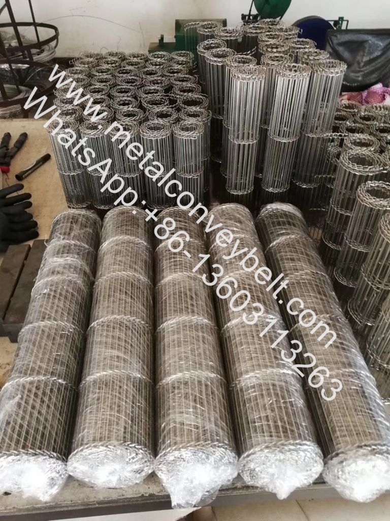 Flat Flex Conveyor Belts Enrober Conveyor Belts Stainless Steel Custom Chemical Industry Provided 20 Heat Resistant Wire Belt