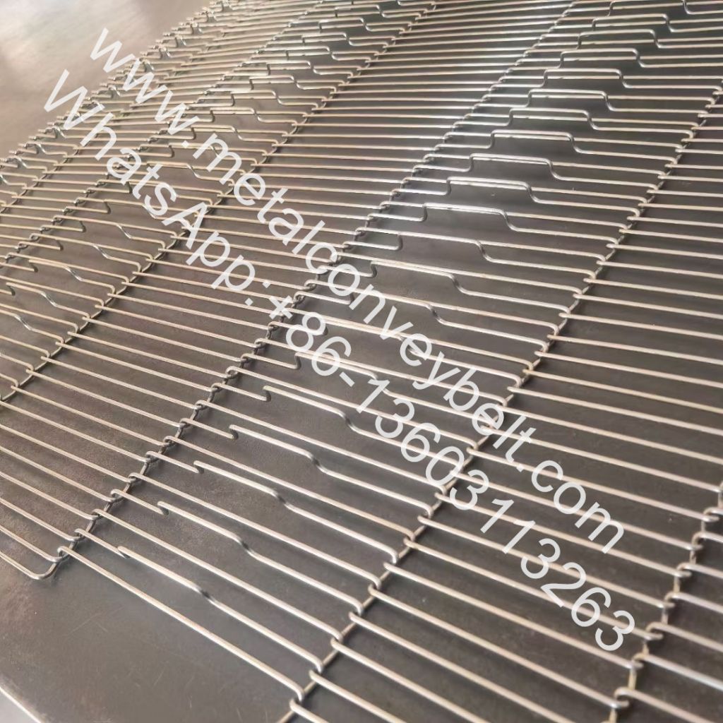Stainless Steel Mesh AISI 310S Metal Flat Flex Wire Conveyor Belt