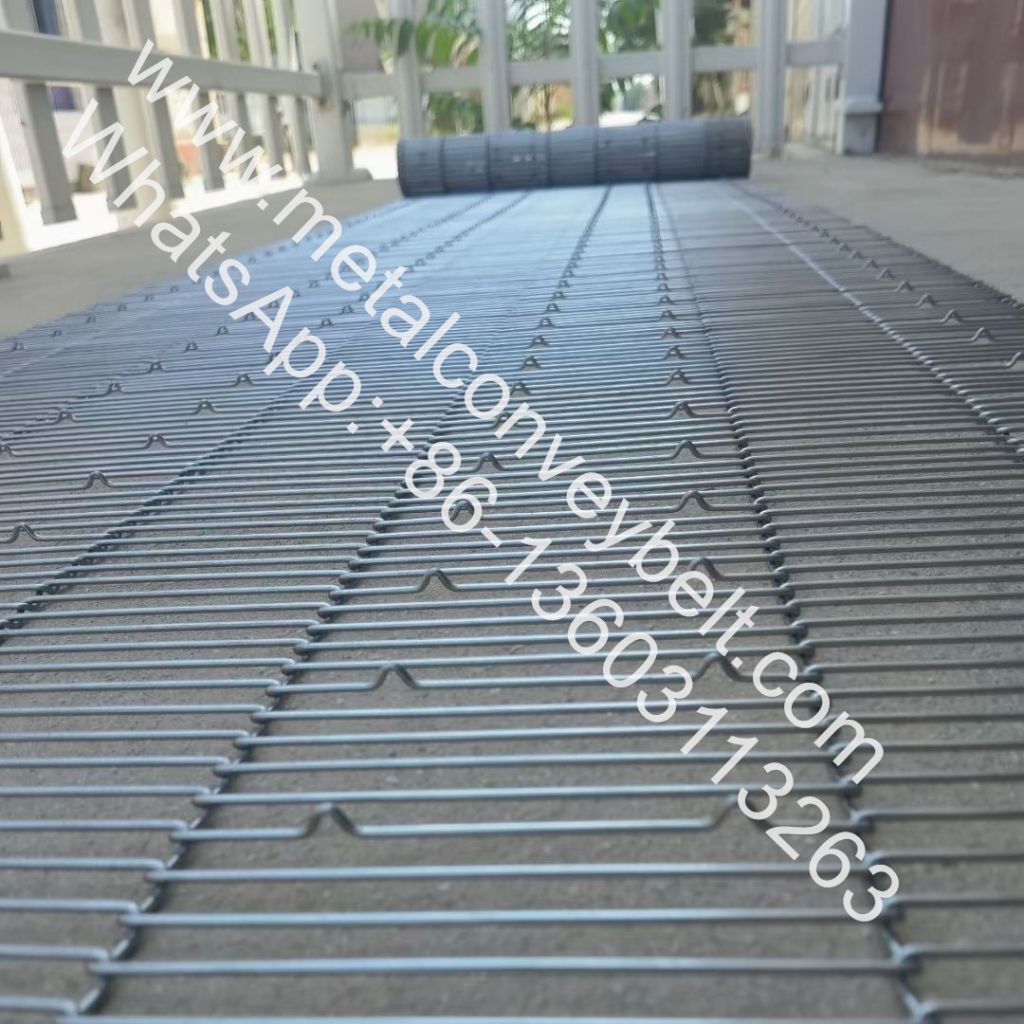 Flat Flex Conveyor Belts Enrober Conveyor Belts Stainless Steel Custom Chemical Industry Provided 20 Heat Resistant Wire Belt